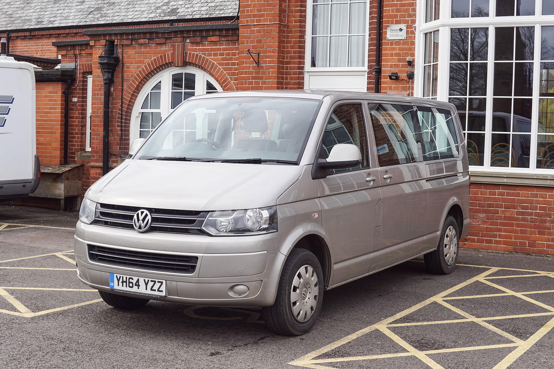 The Trasport Van in a parking space